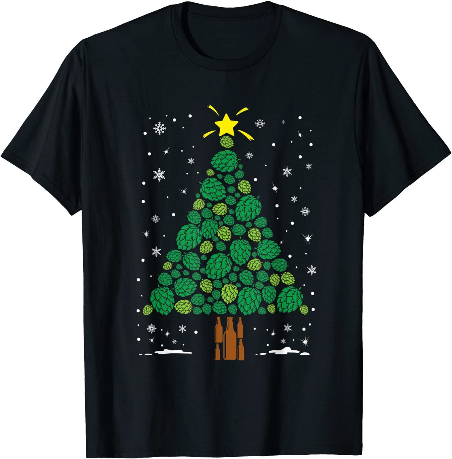 Beer Hops Christmas Tree T-Shirt