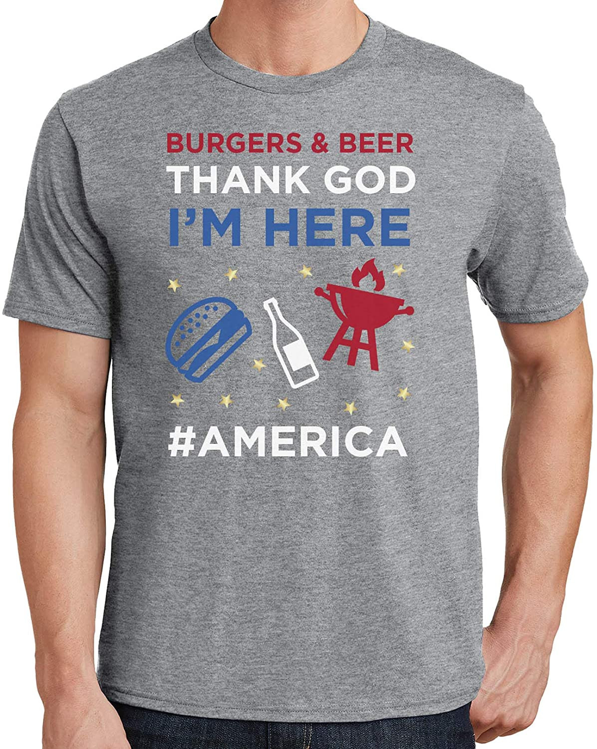 Burgers And Beer, Thank God I'm Here T-Shirt