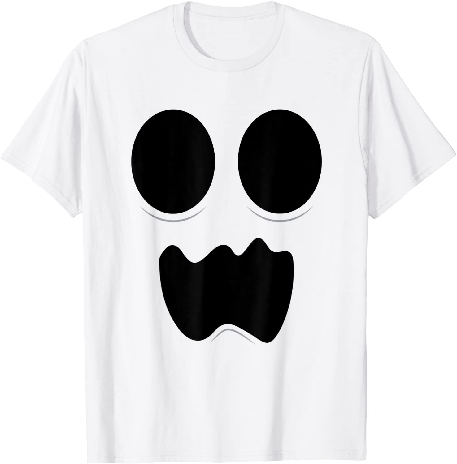 Cute Silly Ghost Ghoul Scared Face Halloween Boys Girls T-Shirt