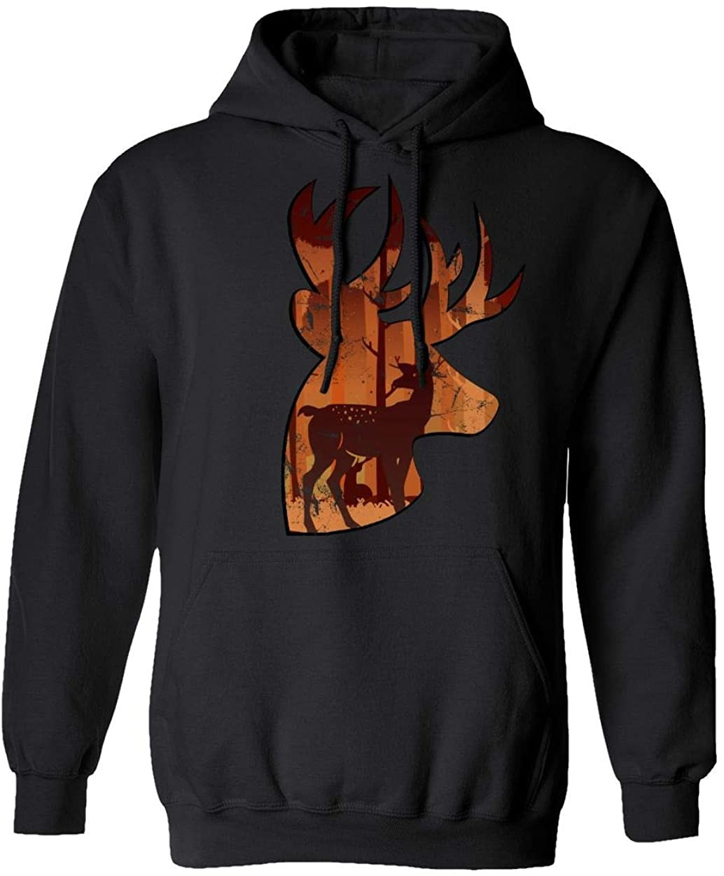 Deer In Dark Halloween Elk Autumn T-Shirt