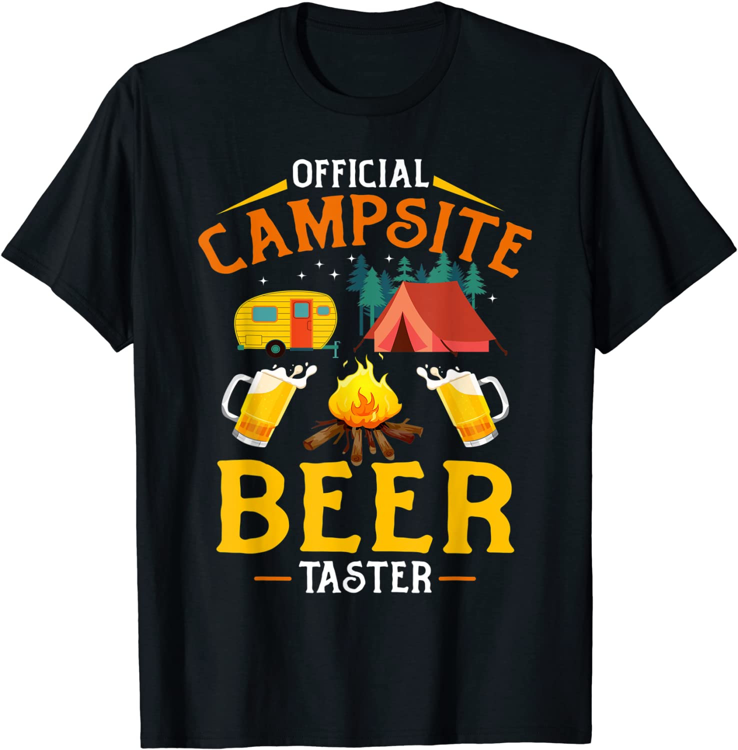 Funny Camper Beer  T-Shirt