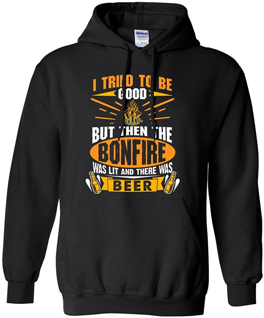 I Tried To Be Good But Then The Bonfire Was Lit And Beer DT Sweat T-Shirt