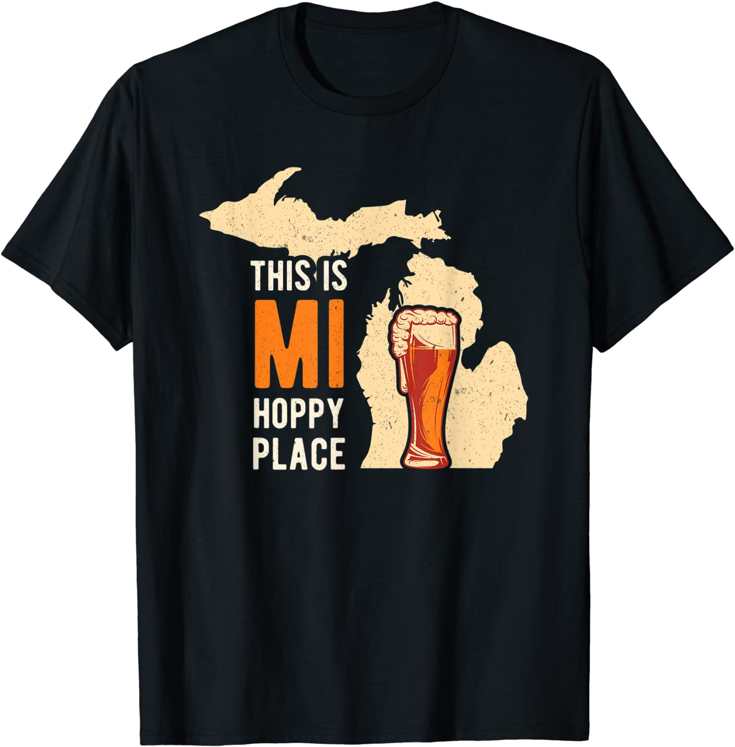 MI Beer Drinking T-Shirt