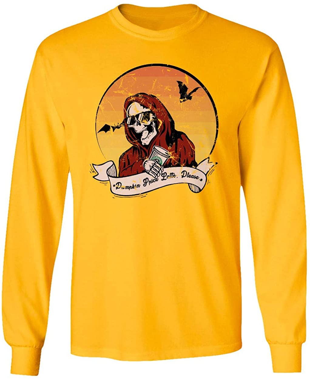 Pumpkin Spice Grim Reaper Halloween Men's T-Shirt