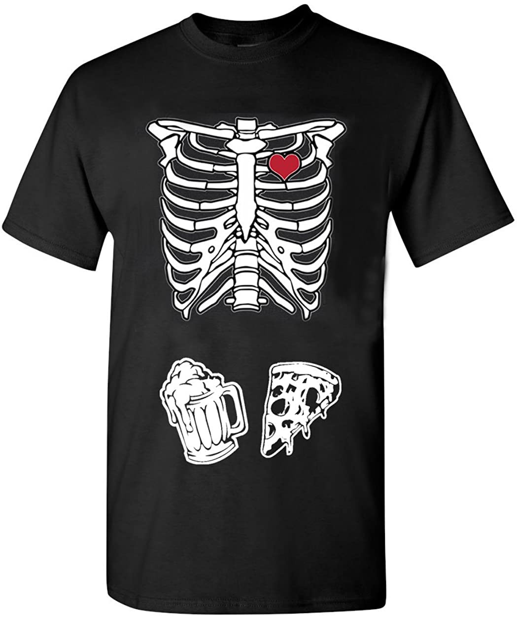 Skeleton Pizza & Beer T-Shirt