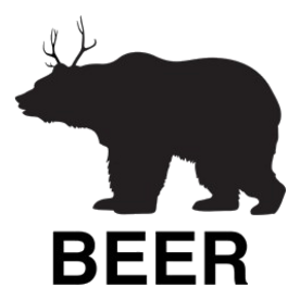 Beer. Bear with Deer Antlers Light T-Shirt