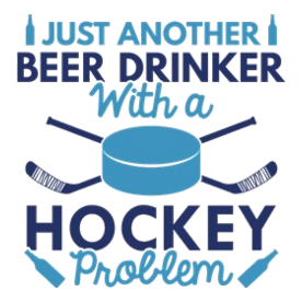 Beer Drinker Hockey White