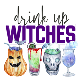 Drink Up Witches Women Halloween Funny Witch Costume T-Shirt