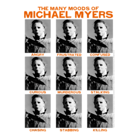 Halloween Many Moods Of Michael Myers T-Shirt