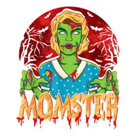 Mother Zombie Monster Costume Halloween Funny Mom Momster T-Shirt