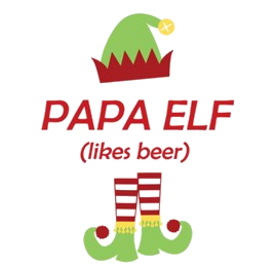 Papa Elf Likes Beer Christmas Funny Gift f