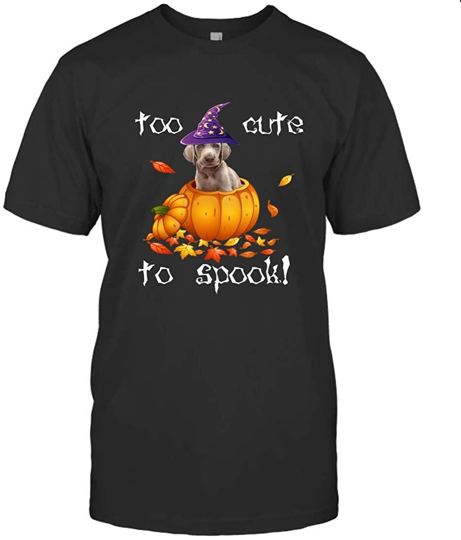 Weimaraner Too Cute To Spook Halloween Dog T-Shirt